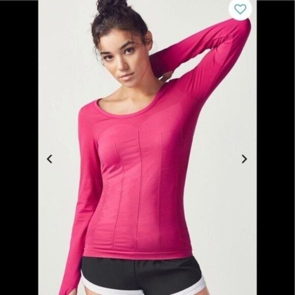 FABLETICS Delta Seamless Long Sleeve Top - Picture 1 of 8